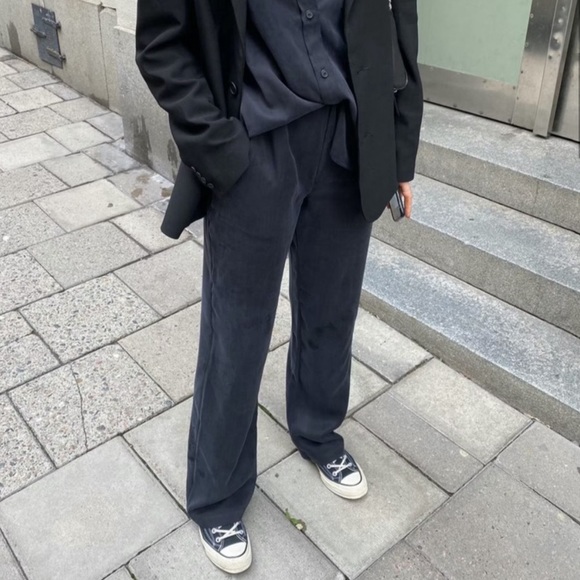 Djerf Avenue Pants - Djerf Avenue on the go Black Pants